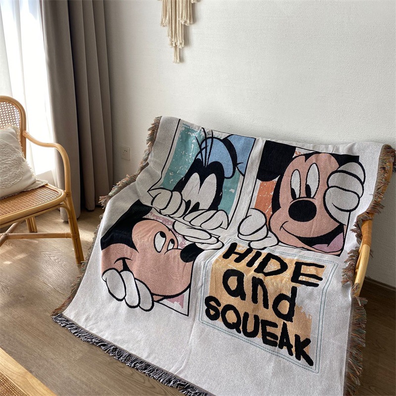 Picture of Cross-border World Famous Painting Line Blanket Casual Decorative Sofa Towel Blanket Tapery Carpet Bed End Blanket Table Top Decorative Cover Cloth