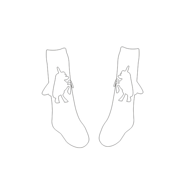 Autumn and Winter new children's cartoon girls' stockings pony cotton casual socks half high knee socks Valentine's Day gift