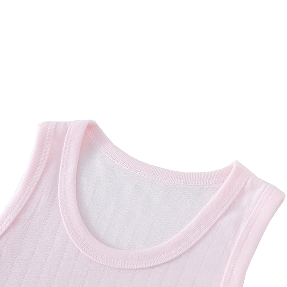 Picture of Children's vest shorts suit summer new boys' sleeveless top girls' bottoming shirt children's cold feeling wholesale