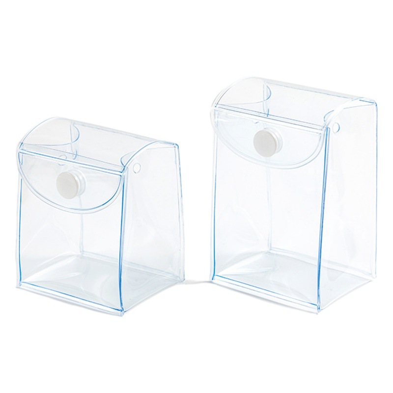 Bubble Mart Blind Box Stereo Baby Walking Bag Pvc Transparent Outing Small Hanging Bag Flip Button Mini Baby Bag Storage