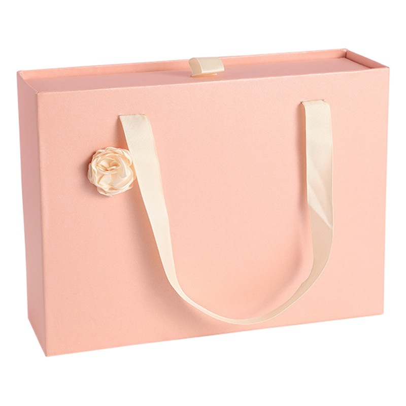 Drawer Box Pink High-end Light Luxury Accompanying Gift Box Birthday Cosmetics Simple Packaging Box Cute Gift Box