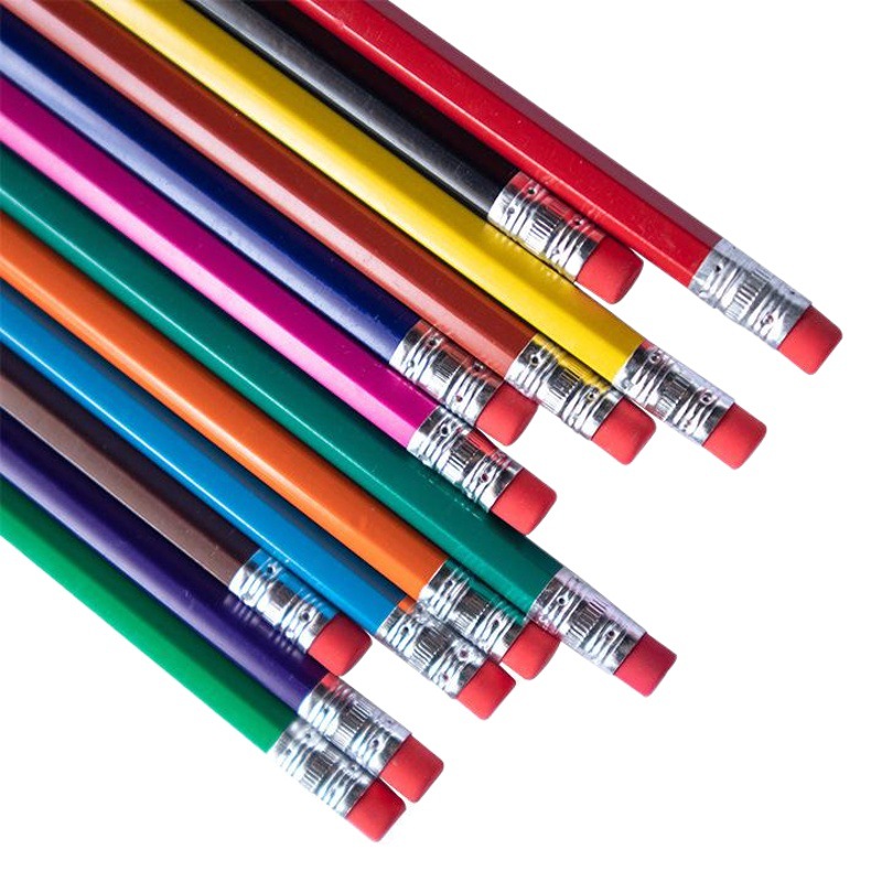 Factory wholesale erasable plastic color lead 12 color children students painting color pencil wholesale