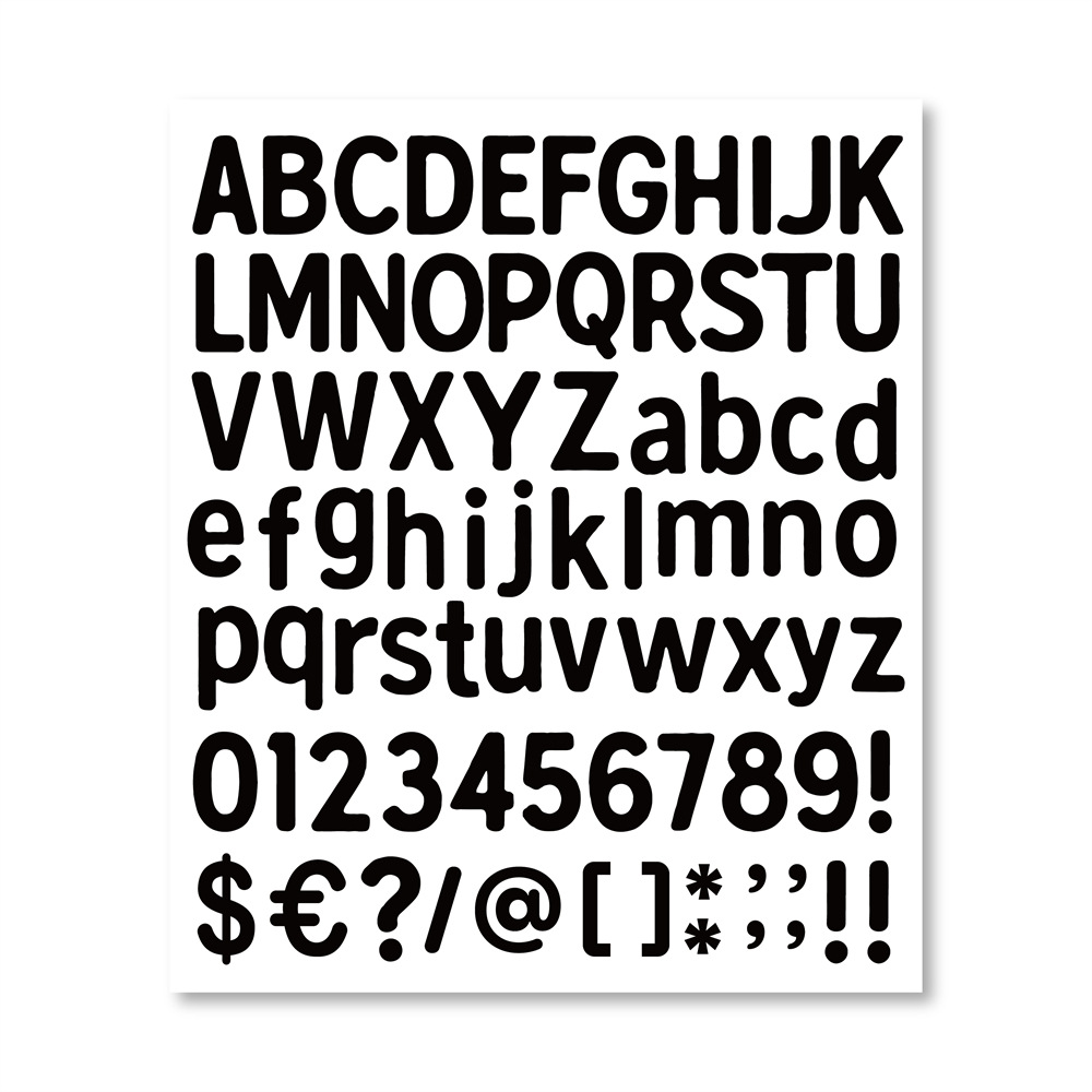 Picture of Amazon TK cross-border diy letters and numbers stickers colorful combination stickers water cup stickers creative index hand account stickers