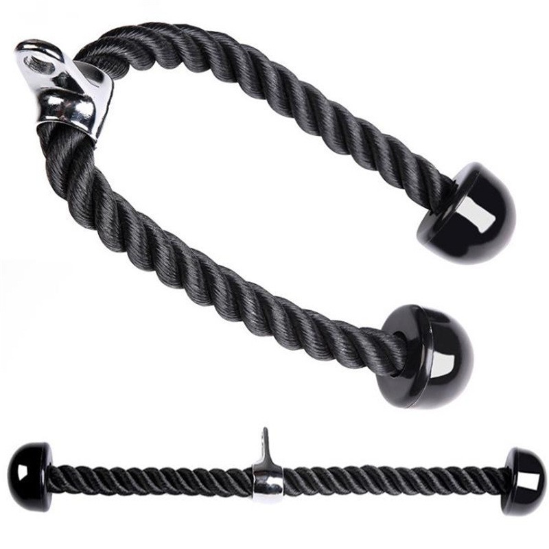 Factory direct biceps training single rope triceps pull-down double rope fitness equipment accessories wholesale