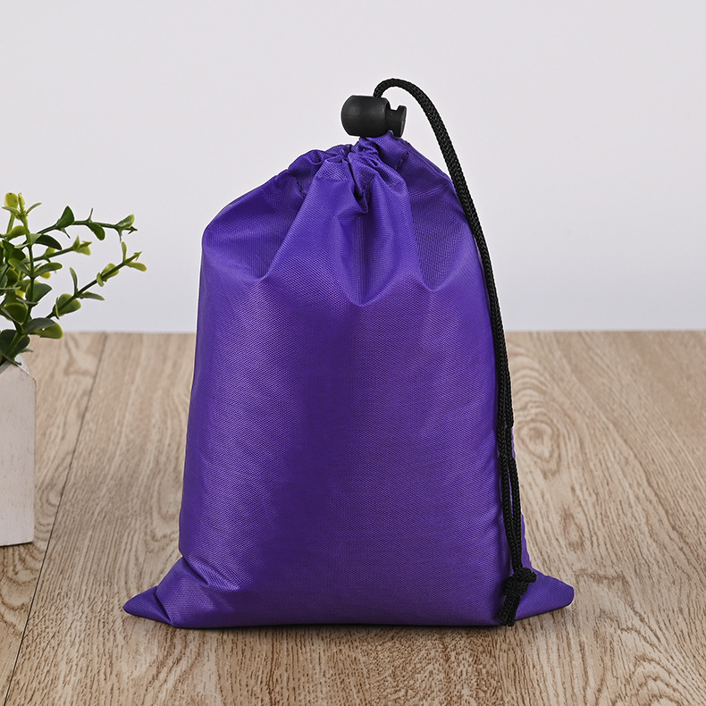 Picture of Simple Drawstring Bag Polyester Drawstring Pocket Lightweight Portable Storage Dust Bag Organizer Bag Outdoor Sports Handbag