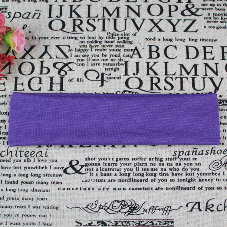 Picture of Factory Direct Supply Korean Style Hair Accessories Yoga Headband Sports Headband Elastic Monochrome Hairband Headband Printable Pattern