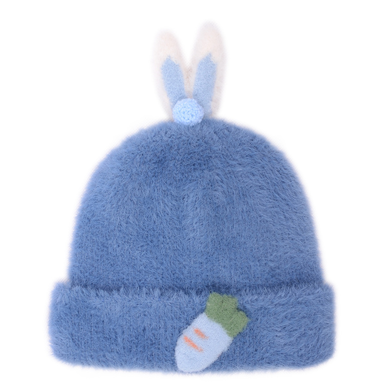 Picture of Baby hat autumn and winter Korean style children's warm wool hat cute super cute boys and girls knitted pullover hat fashion
