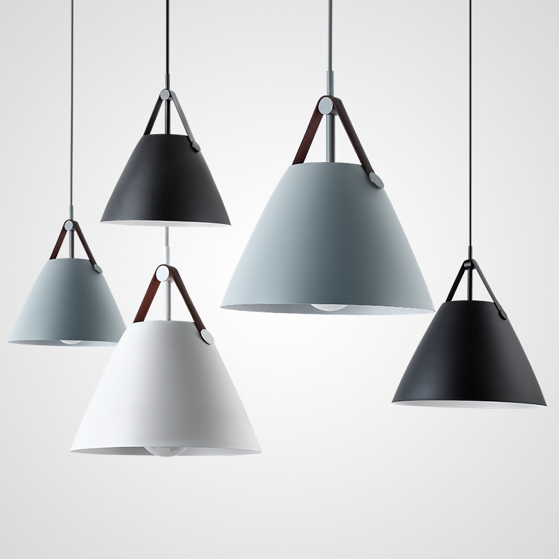 Simple Aluminum Personality Modern Restaurant Macaron Chandelier Horn Triangle Belt Bedside Creative Nordic Chandelier