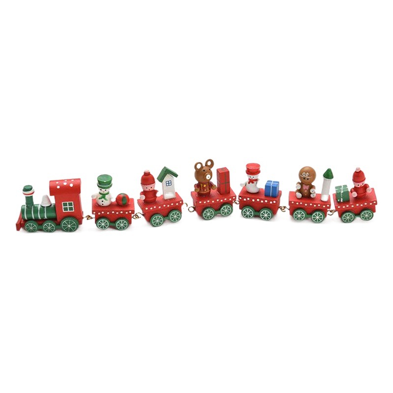Christmas Wooden Train Christmas Decorations Christmas Ornaments Christmas Cake Decorations Christmas Supplies