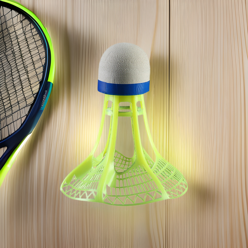 Night fluorescent resistant plastic nylon ball luminous badminton manufacturers are now available in bulk with light LED
