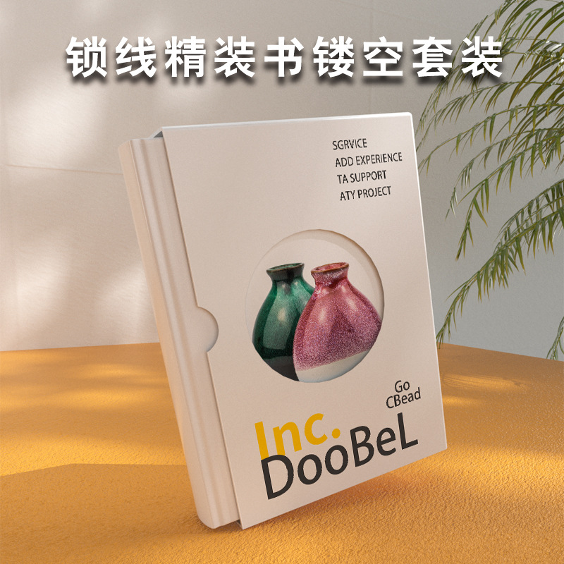Locking Line Hardcover Book Customization High-grade Butterfly Dress Picture Album Customization Works Collection Commemorative Book Printing Publicity Album Printing
