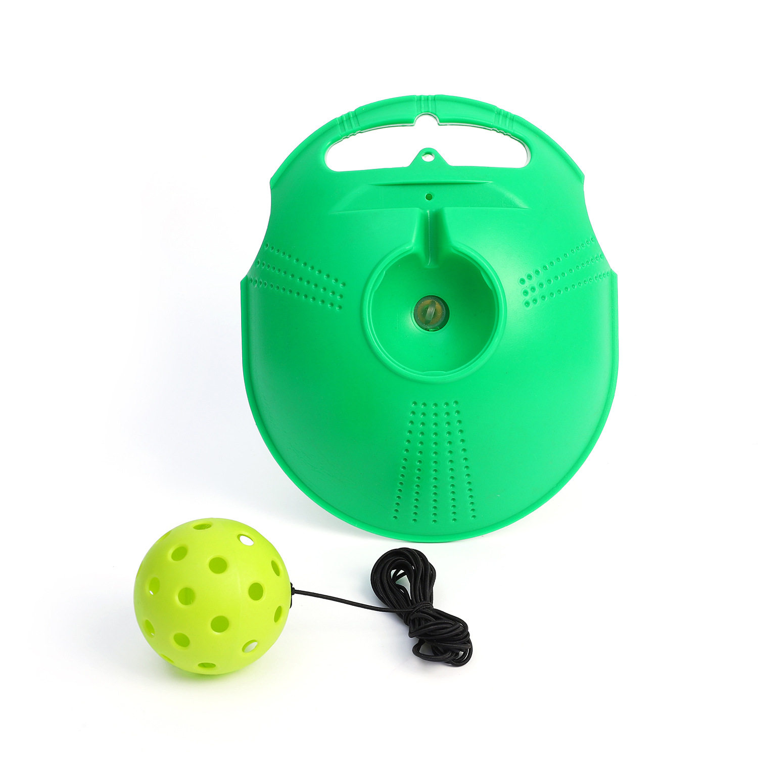 Picture of Pick ball trainer training base 40 holes high elastic plastic hole ball beginners practice Pickleball