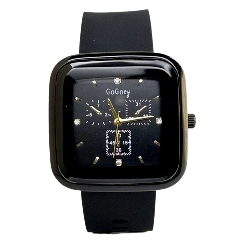 2022 Spring and Summer Square Leather Strap Casual Student Quartz Watch Large Wide Band Watch Hot Sale on Live Streaming Cross-Border E-Commerce