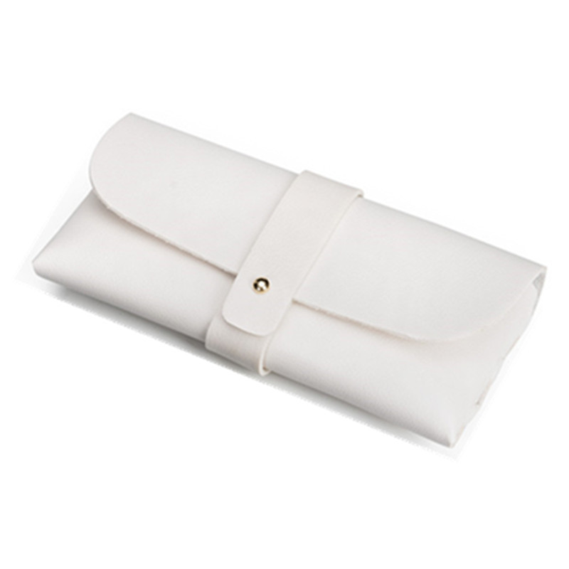 Picture of Glasses case black leather glasses case PVC nail buckle soft bag sunglasses case sunglasses case printable LOGO batch