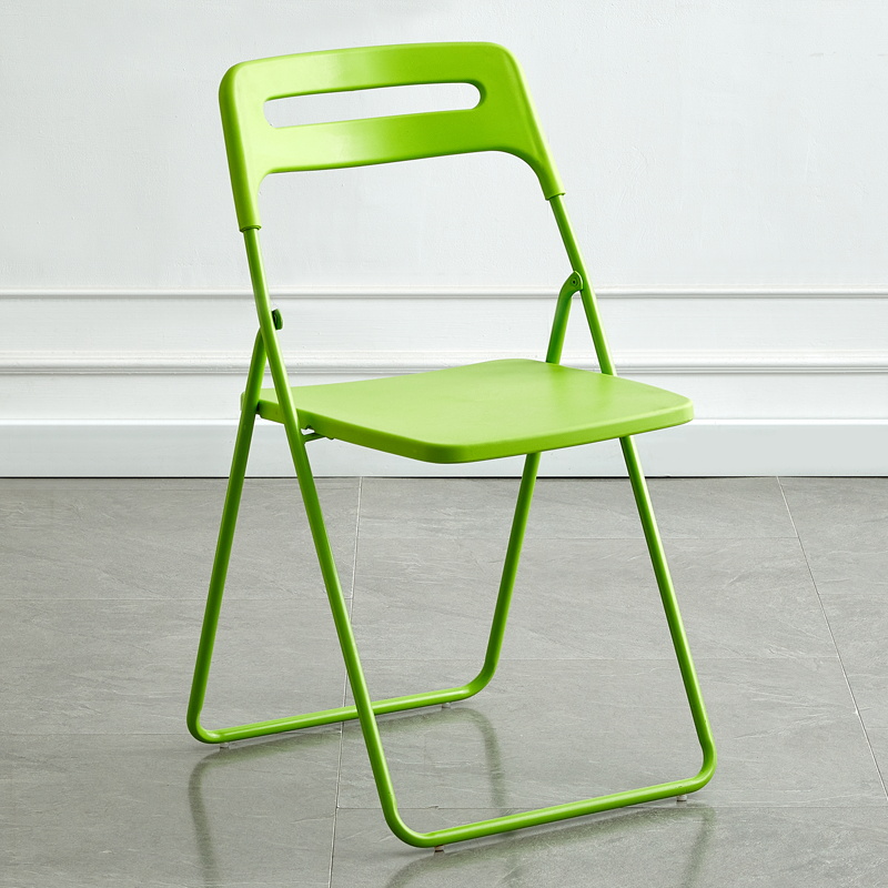 Picture of Folding chair home simple modern plastic photo chair dormitory office meeting training outdoor backrest chair stool