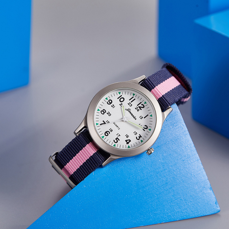 Picture of Student Casual Canvas Woven Watch with Pin Buckle Watch Pointer Manufacturer Popular Cross-Border Wholesale Watch