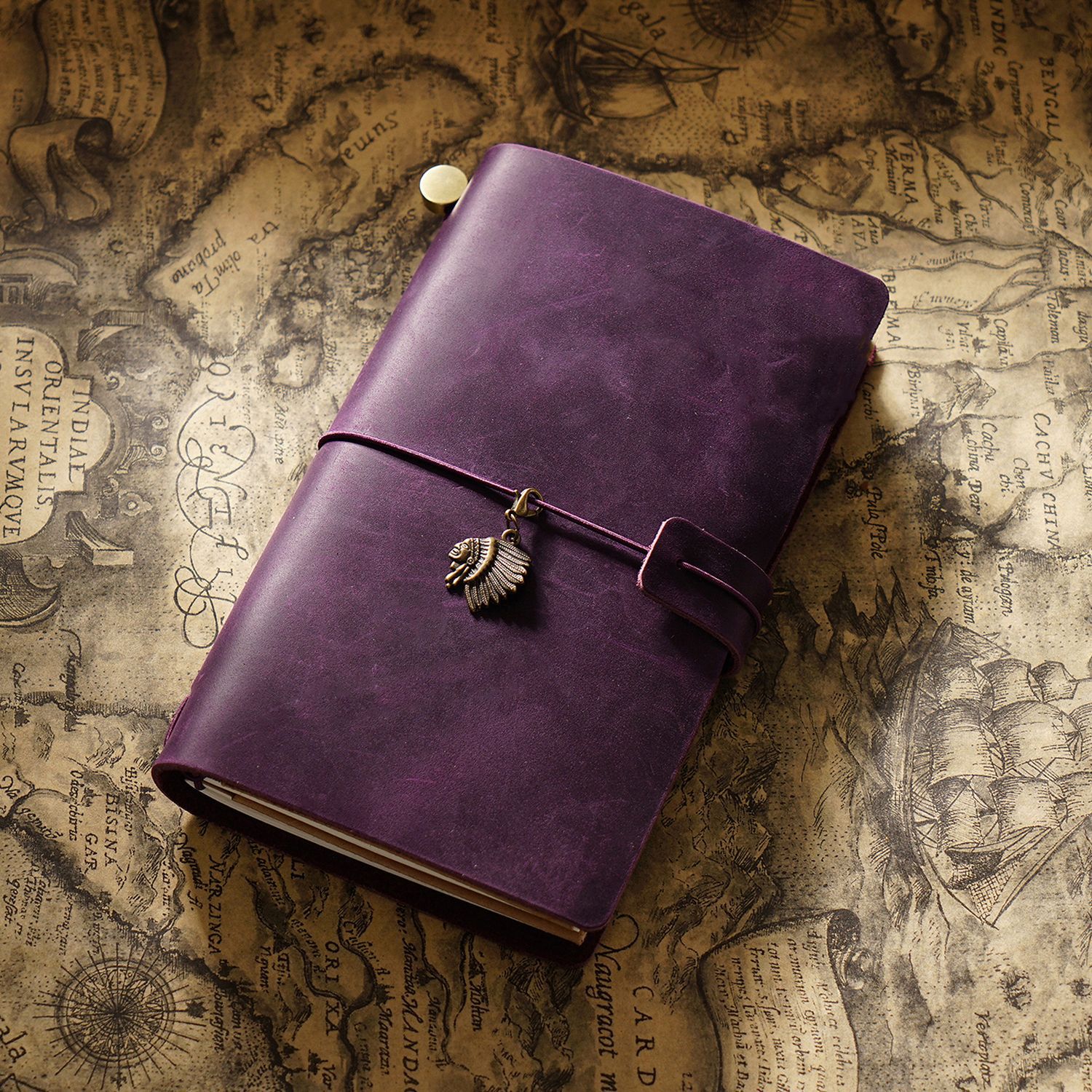Picture of Travel Notebook Notebook Cowhide Genuine Leather Diary Retro Notepad Creative Record Tn Spot Wholesale