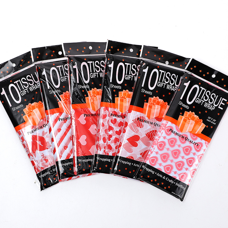 Valentine's Day Series 10 Bag Wrapping Paper 17g Copy Paper Love Sydney Paper Tissue Paper Gift Wrapping