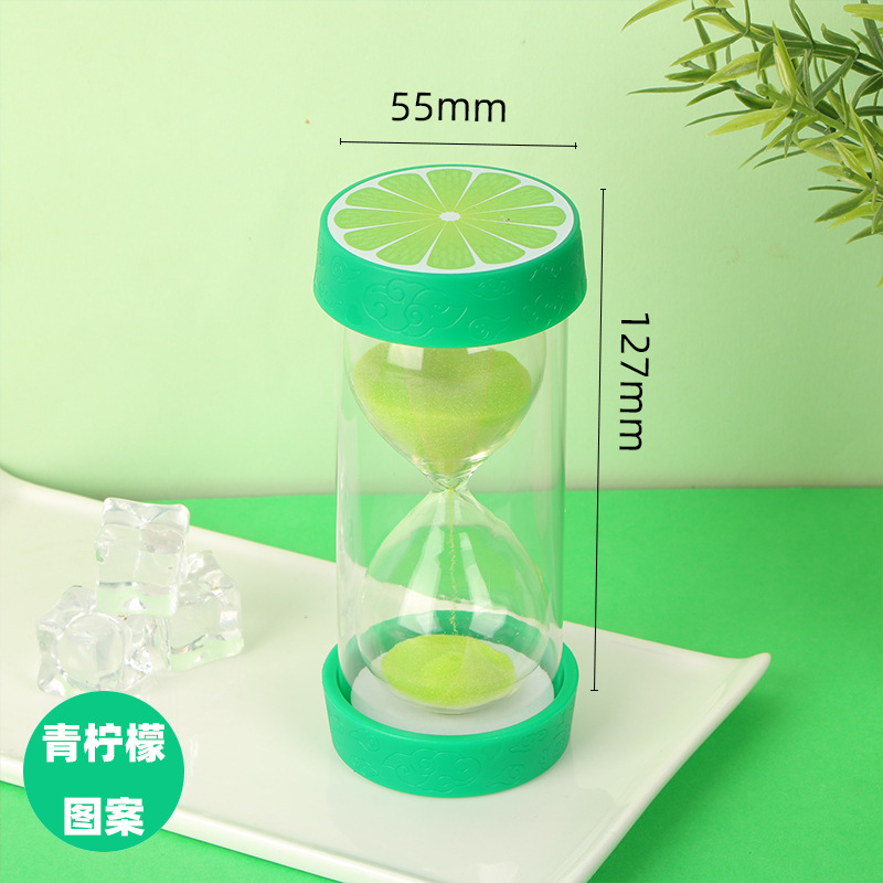 Picture of New Fruit Hourglass Timer 5/15/30Min Kidsren's Exquisite Birthday Gift Safety Anti-Fall Decorative Ornaments