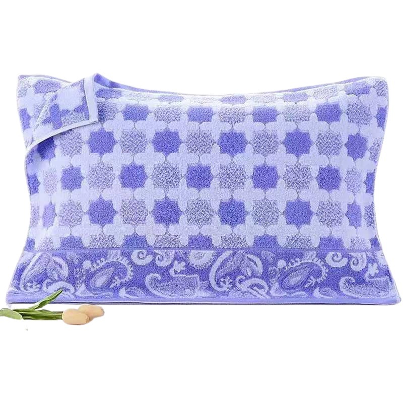 Terry Pillow towel double-sided fluffy pure 32-strand old-fashioned pillow towel cotton cartoon pillow towel pillow scarf thickened