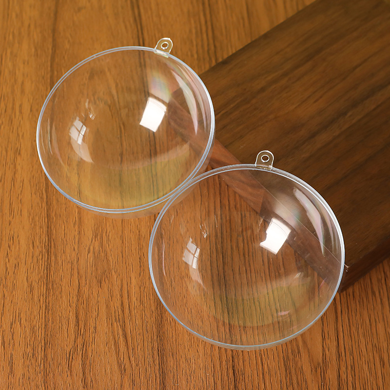 Picture of 3-20Cmps Hollow Plastic Transparent Ball Shopping Mall Festive Creative Christmas Ball Wedding Decoration Ball