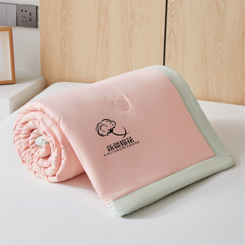 Picture of Class A Maternal and Infant Grade Non-printed Summer Quilt Xinjiang Cotton Air-conditioning Quilt Core Machine Washable Summer Cool Quilt Summer Thin Quilt