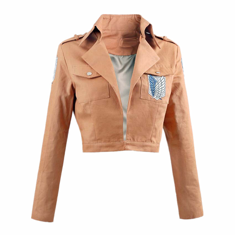 Picture of Men and Women Investigation Corps Yellow Coat Anime Character Top Jacket Cosplay Halloween Dress up Performance Clothes