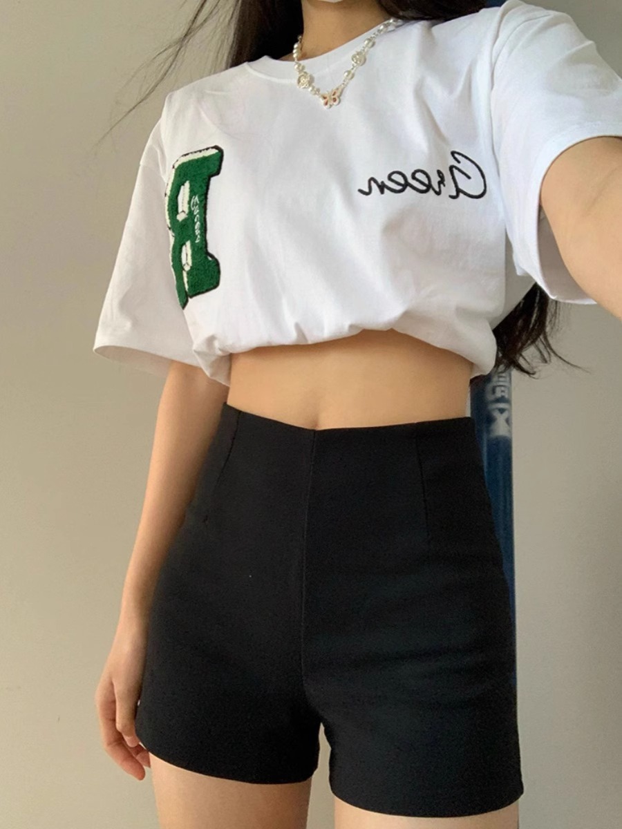 Underwear Missing Black Suit Shorts Women's Summer 2024 New High Waist Tight Leggings Hot Outer Pants