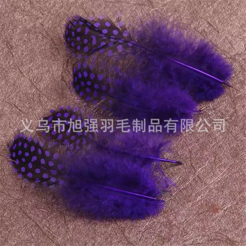 Picture of Factory Wholesale Pearl Chicken Feather Color Pearl Feather Spot Headwear Accessories Bohemian Bobo Ball Filler