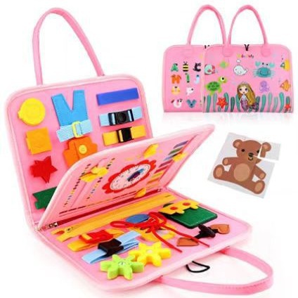 Cross-border wholesale felt learning board children's diy busy early education teaching aids children's educational toys felt learning board
