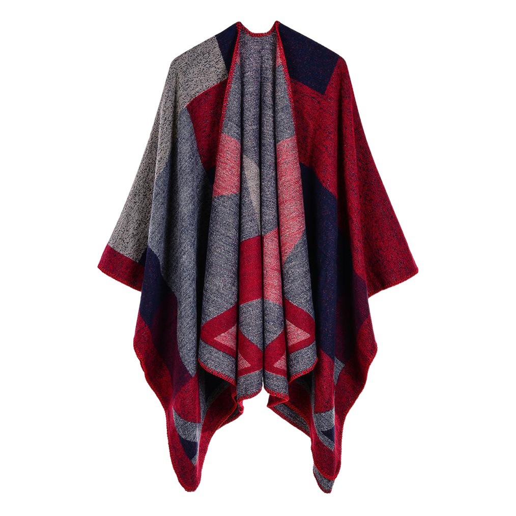 Women's new diamond mud dot pitting gradient cashmere jacquard shawl AliExpress cross-border platform hot