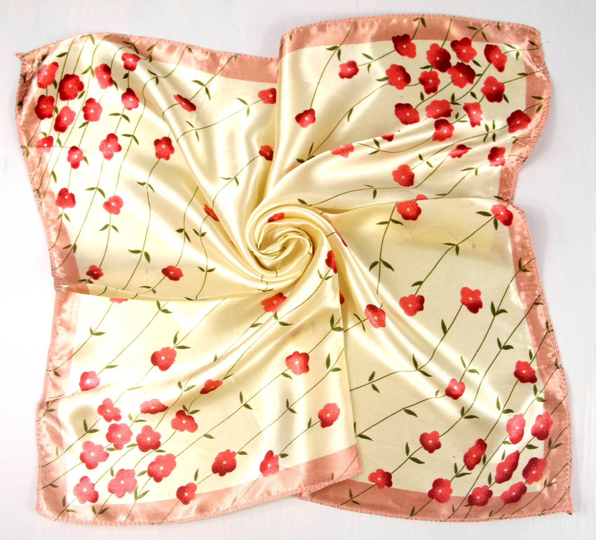 Picture of Korean Style New Autumn and Winter Small Silk Scarf Women's Imitation Silk Versatile Professional Small Square Scarf Manufacturer Wholesale Hangzhou Silk Scarf