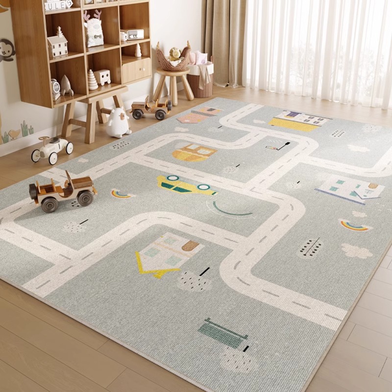 Picture of Carpet Living Room Children's Room Layout Reading Area Parking Lot Early Education Center Floor Mat Climbing Mat Bedroom Study Mat