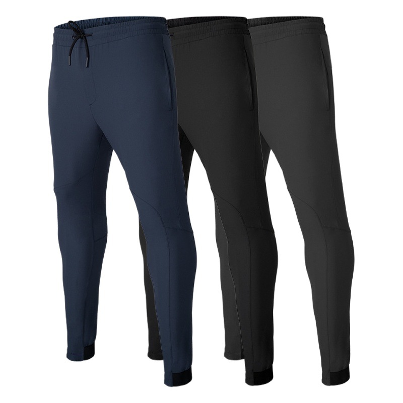 Bunched Foot Quick-drying Sports Pants Men's Loose Four Seasons Wearing Stretch Fitness Pants Squat Running Aerobics Pants