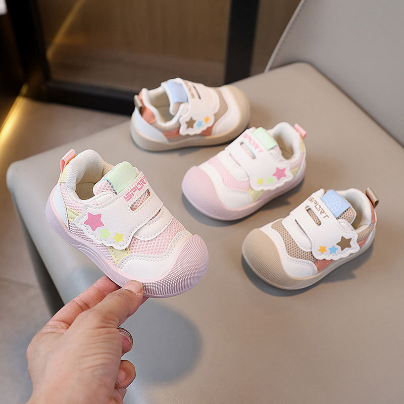 Toddler shoes, baby girls, spring and autumn, toddler soft soles, non-slip baby shoes, autumn shoes, baby shoes, boys and girls, board shoes, sports