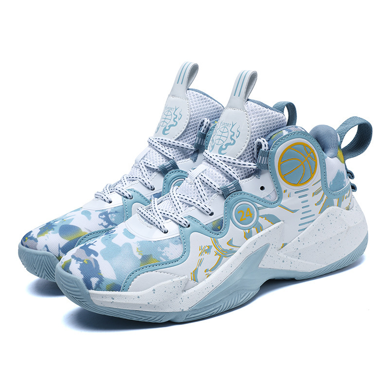 Kobe youth basketball shoes 2024 spring and summer Boys' leather waterproof sneaker student practical training basketball shoes