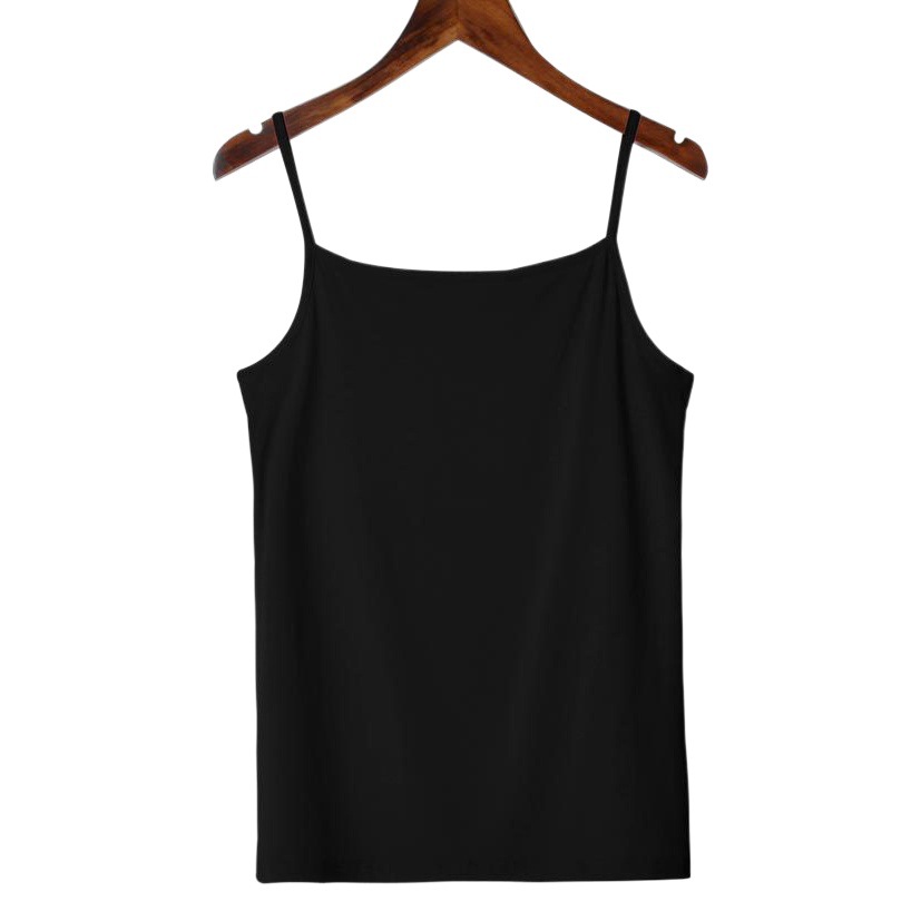 Camisole women's summer student bottoming shirt Women's slim fit all-match off-neck small camisole women's solid color factory direct sales