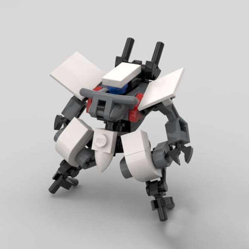 Picture of MOC building blocks compatible with Lego minicomputer MOC assembled robot puzzle creative eight-claw gold exoskeleton