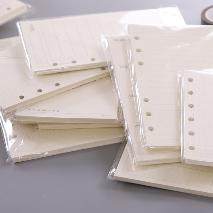 Picture of Dowling loose-leaf book for the core loose-leaf paper notebook hand book inner page notepad inner core a4a5a6 blank horizontal line
