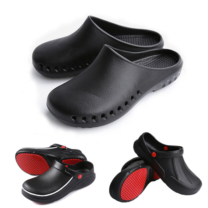 Chef Shoes Labor Protection Shoes Safety Shoes Chef Shoes Work Shoes Oil Resistant Non-slip Waterproof Work Shoelace Insoles Wholesale
