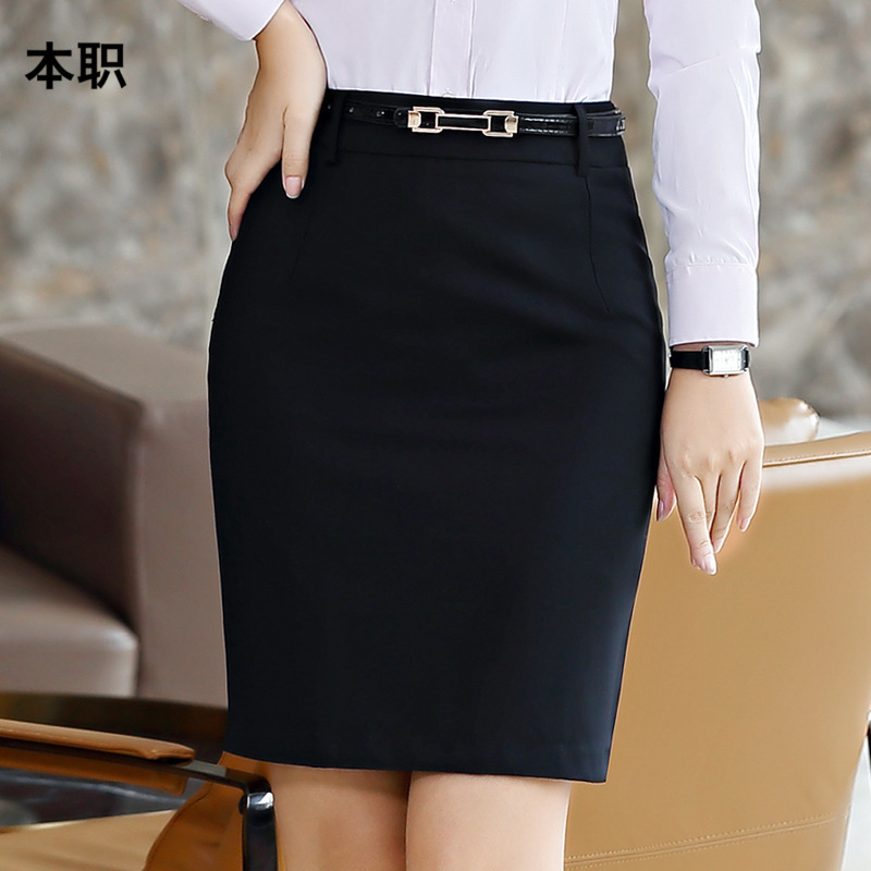 [Serge fabric] summer matching shirt suit skirt professional skirt hip skirt one-step skirt formal work clothes