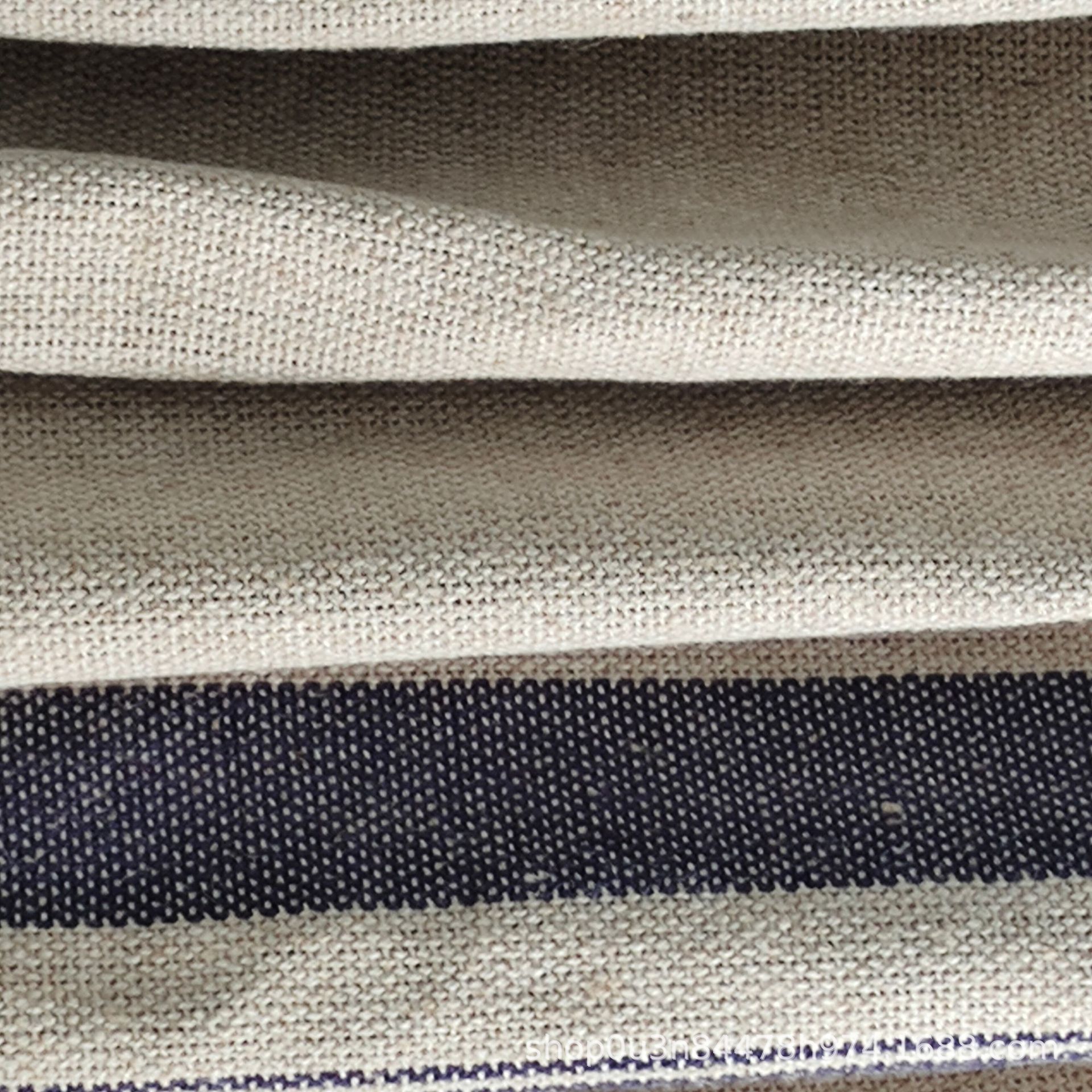 Picture of Linen Sticky Collagen Yarn-dyed Sofa Fabric Original Color Yarn-dyed Stripesd Fabric Linen Primary Color Sofa Fabric