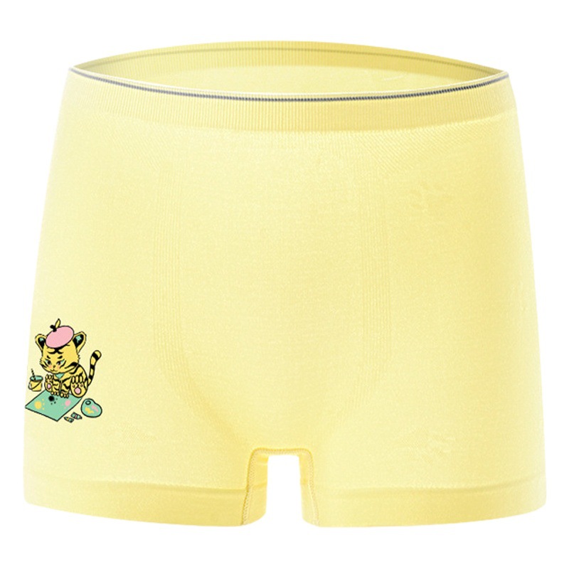 Class A modal silk breathing pants children's underwear men's polylactic acid antibacterial children's underwear girls' underwear 4 boxed