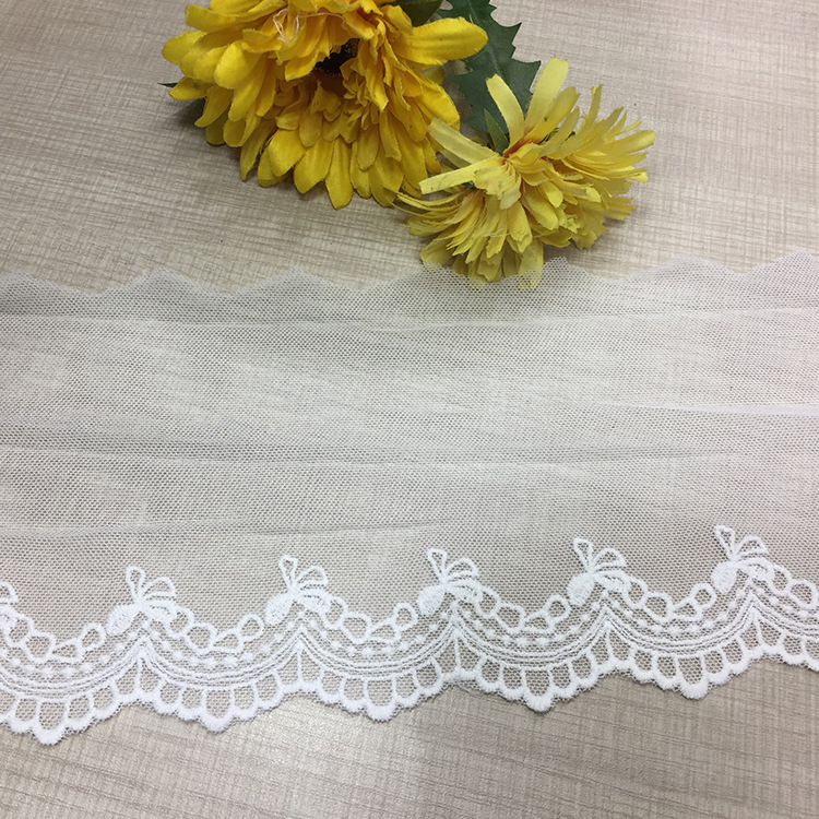 in stock Direct Selling Width 11cm Cotton Mesh Lace Accessories Decorative Clothing Sofa Cushion Curtain