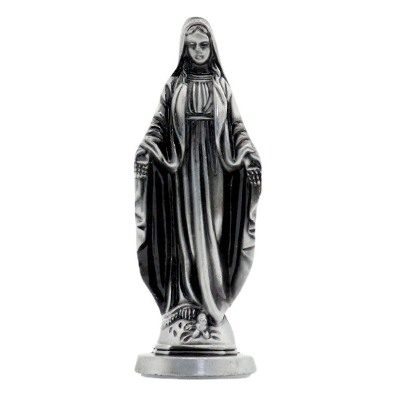 Cross-border supply of creative jewelry car ornaments home desktop decoration crafts retro alloy standing Maria