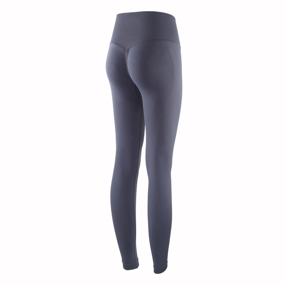 Picture of 2022 Internet Popular Autumn and Winter Seamless Kaka Peach Solid Color Hip-lifting Fitness Pants High Waist Sports Tight Yoga Pants for Women