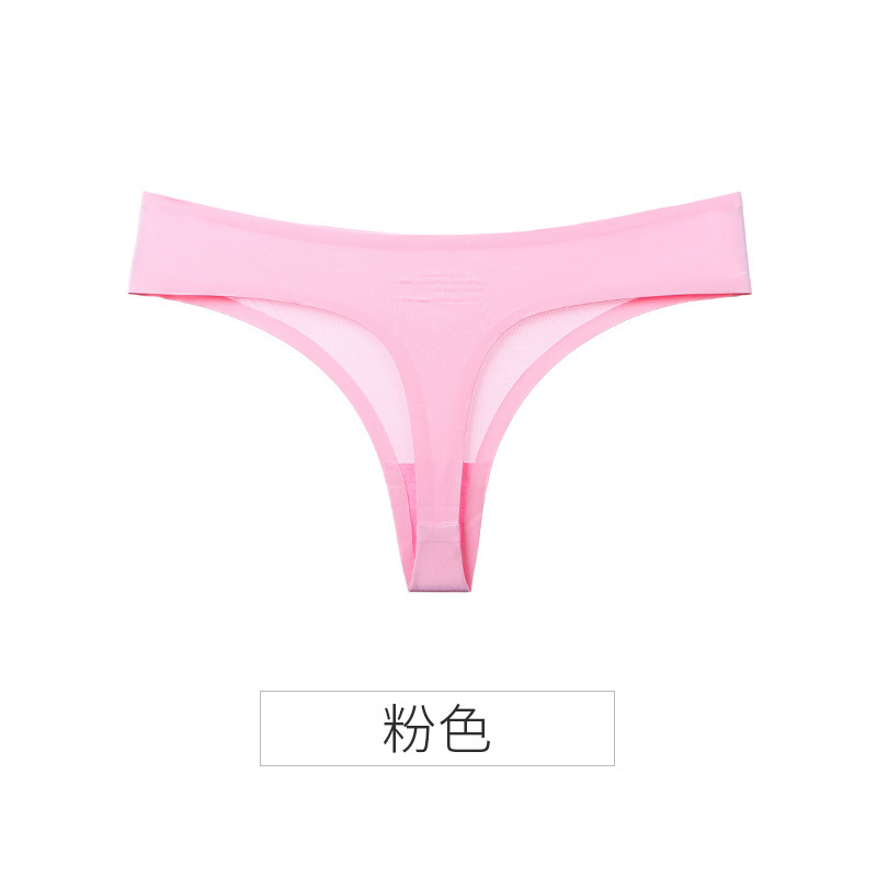 Picture of Explosions ice silk seamless thong women pure wind European and American women sexy tback foreign trade T pants sports fitness