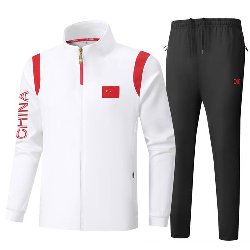Long-sleeved sportswear suit male and female sports students athletes training competition appearance coach group clothing printing customization