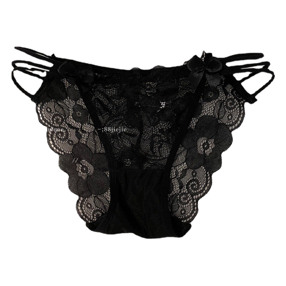 Japanese Style Stealing Lace Underwear Women's Sexy Comfortable Strap Ultra-thin Low Waist Breathable Pure Cotton Crotch Hot Briefs