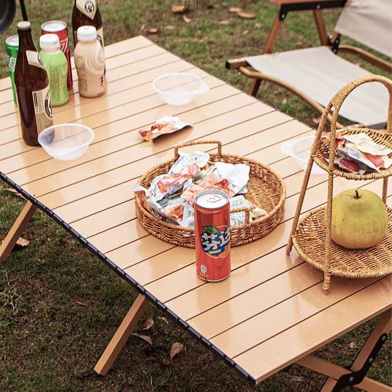 Outdoor Folding Table Portable Ultra-Light Camping Table Camping Table and Chairs Lightweight Picnic Table Factory One Piece Wholesale